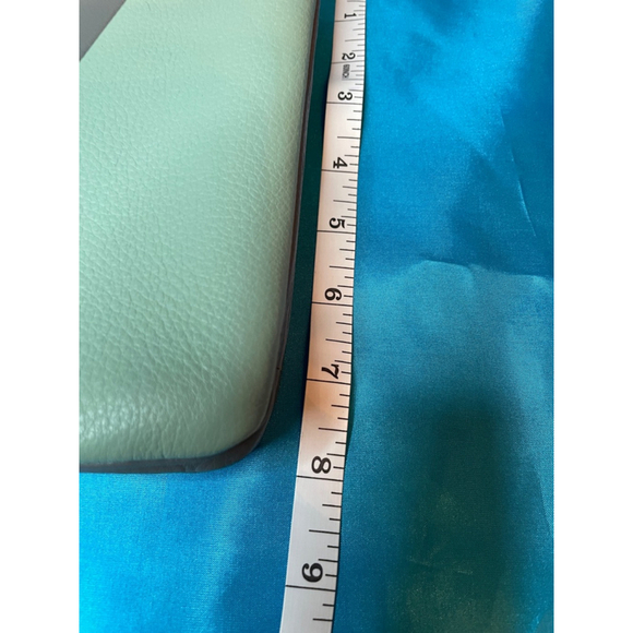 Vince Camuto New York Color Block Leather Crossbody Great Beige Green NWOT - Picture 9 of 15